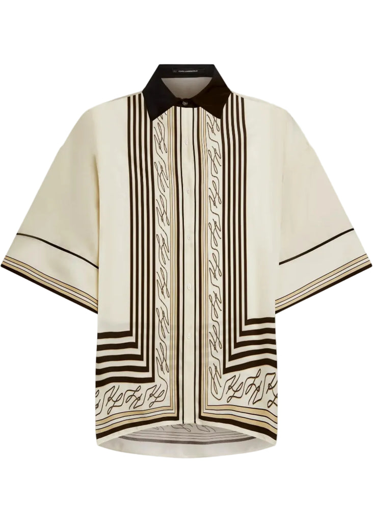 PAJAMA SHIRT STAMPA FOULARD KARL LAGERFELD