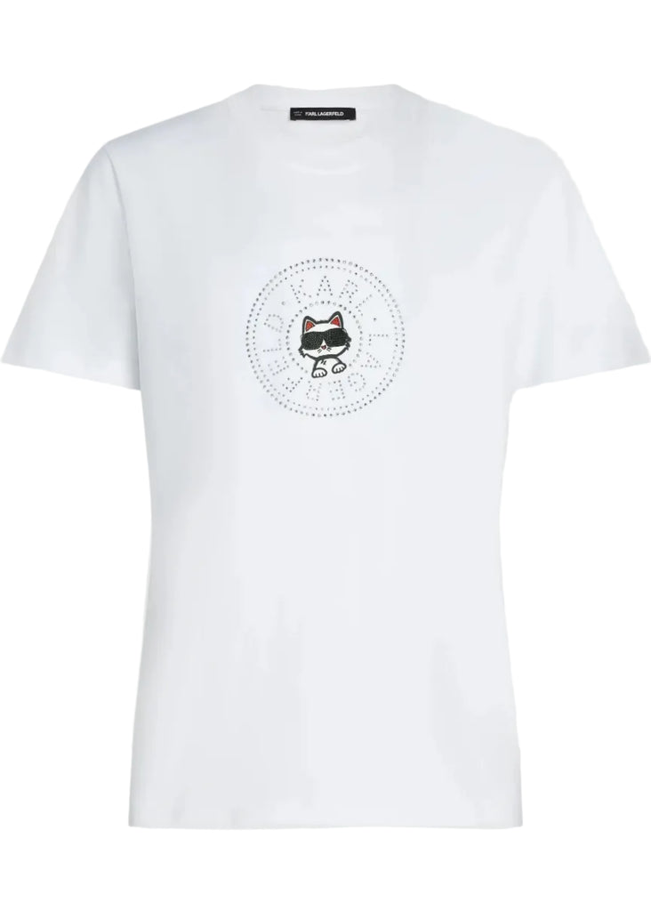 T-SHIRT CON LOGO IKON KARL LAGERFELD