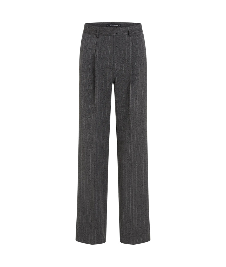 PANTALONE GESSATO A GAMBA DRITTA KARL LAGERFELD
