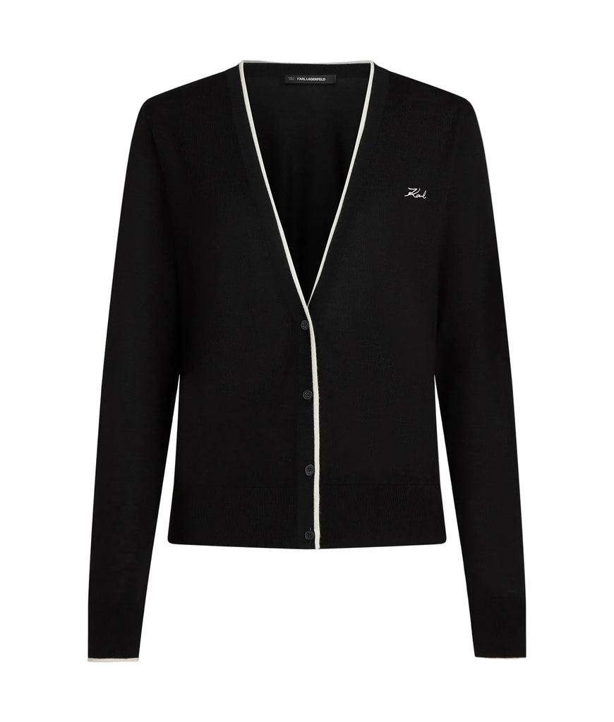 CARDIGAN IN LANA MERINO KARL LAGERFELD