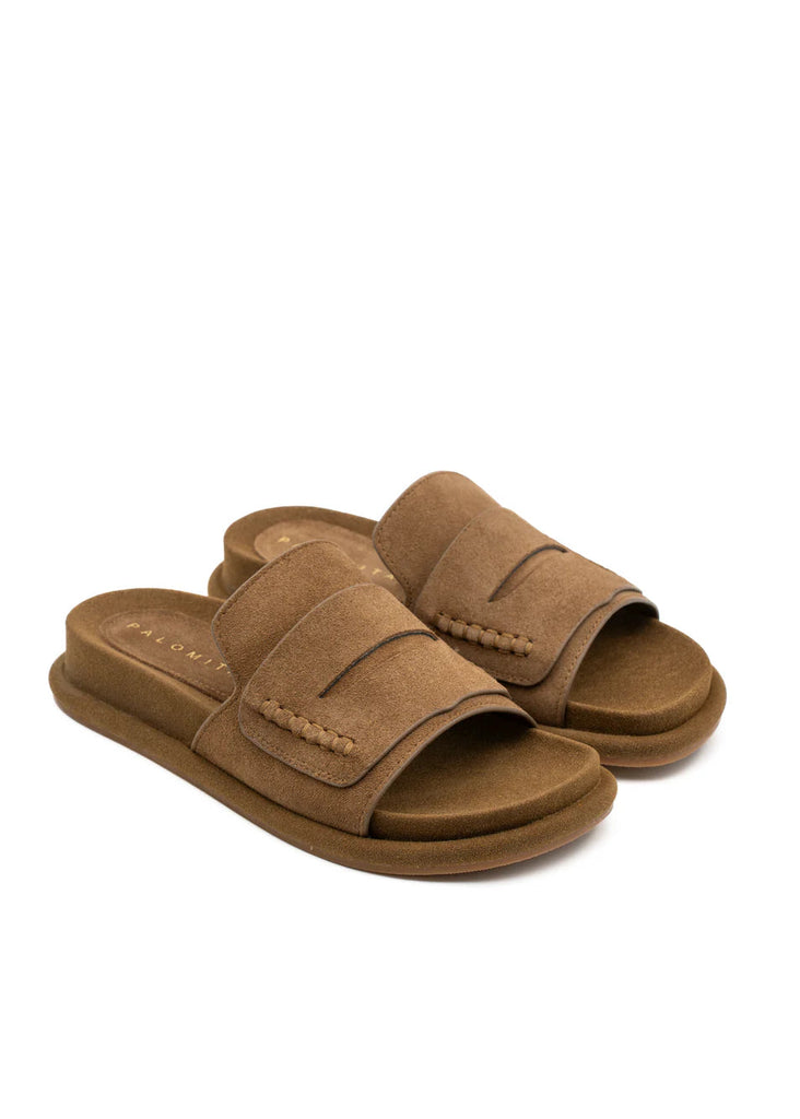 SANDALO CALIOPE SUEDE BROWN PALOMA BARCELÓ PB