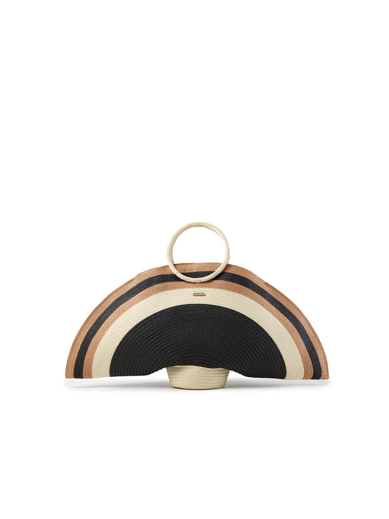 BORSA CATALINA RAFFIA BLACK     PALOMA BARCELO'