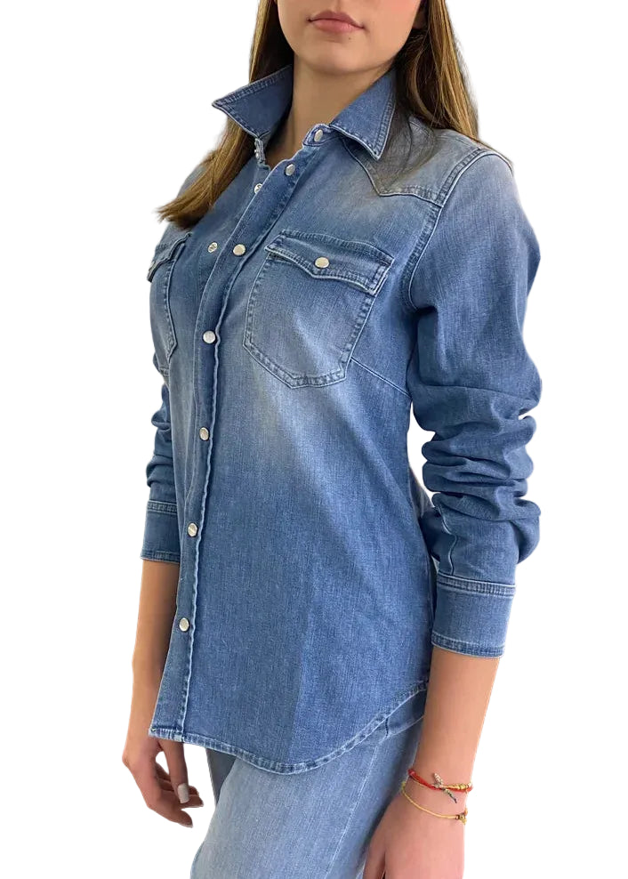 Camicia Denim Lavato Chiaro CIGALA'S - Michela Bini