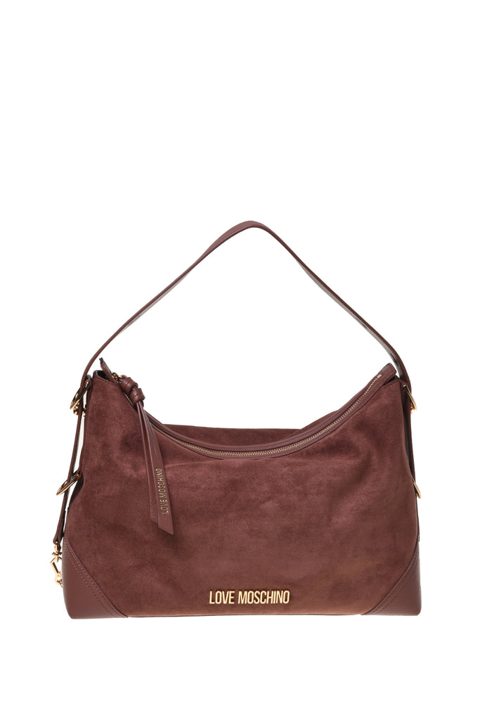 BORSA VELOUR A SPALLA LOVE MOSCHINO