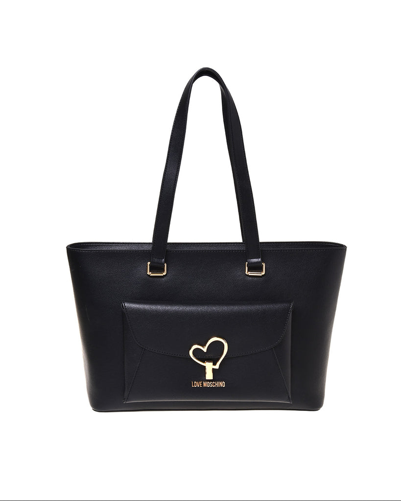 Borsa Tote con Applicazione Cuore LOVE MOSCHINO