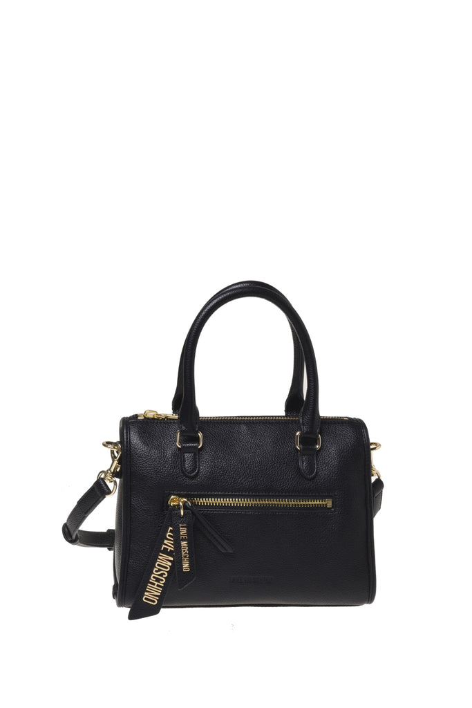 BORSA PU CON TRACOLLA COLORE NERO E RUGGINE LOVE MOSCHINO
