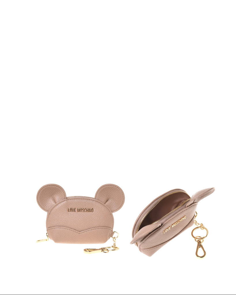 PORTAMONETE PU COLOR SABBIA LOVE MOSCHINO