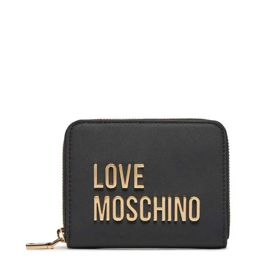 PORTAFOGLIO PICCOLO CON ZIP LOGO    LOVE MOSCHINO