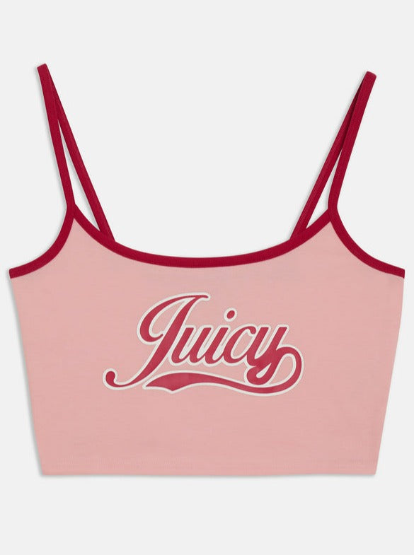 TOP CON SPALLINE CORTE CON LOGO RETRÒ    JUICY COUTURE