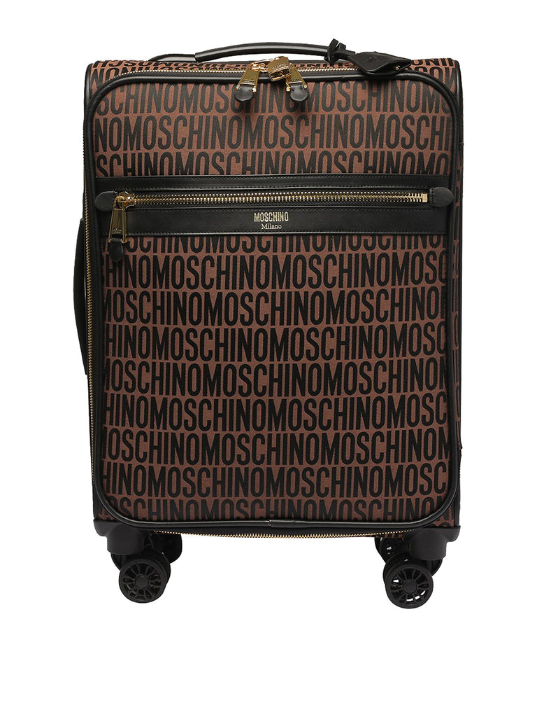 TROLLEY IN NYLON ALLOVER LOGO      MOSCHINO COUTURE !