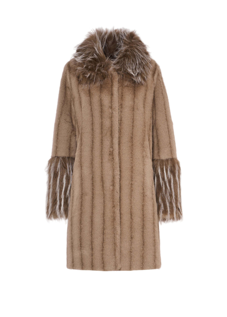 GIACCONE IN ECO PELLICCIA     VIOLANTI