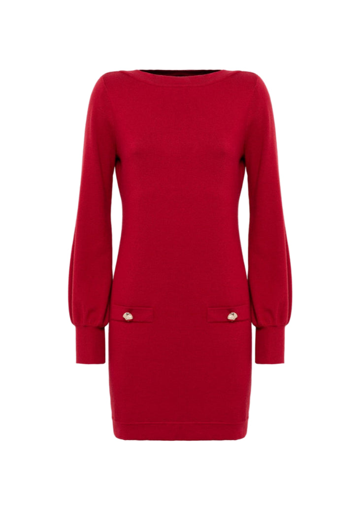 ABITO CORTO IN MAGLIA CON BOTTONI    BLUGIRL Blumarine