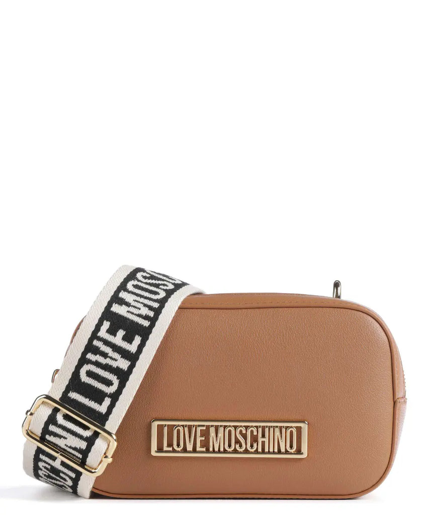 BORSA A TRACOLLA LOGO ORO   LOVE MOSCHINO