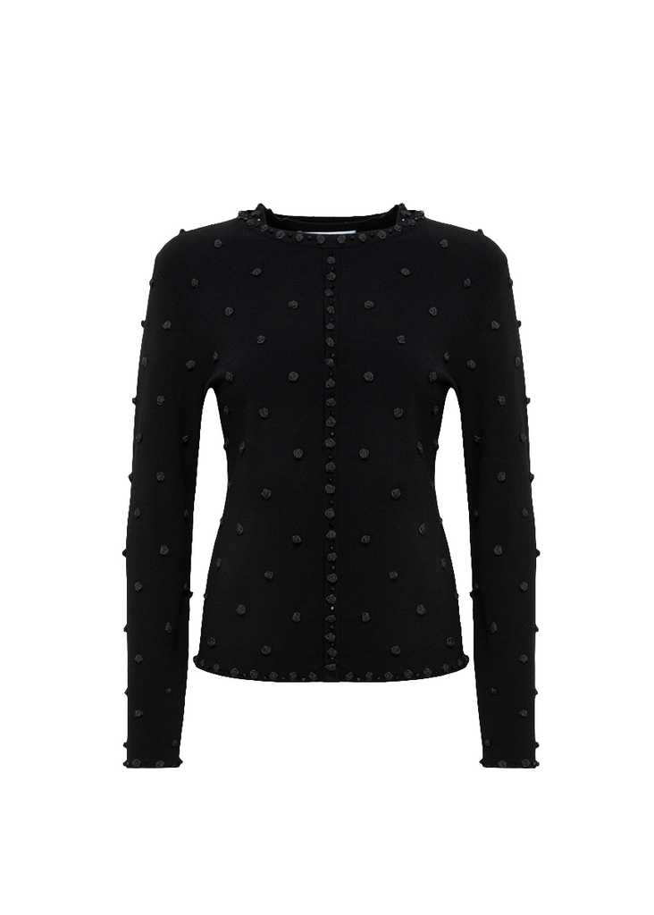 CARDIGAN E TOP CON RICAMO ROSE E CORALLINI     BLUGIRL Blumarine