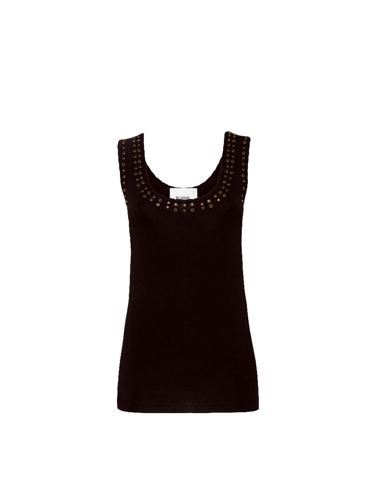TOP IN MAGLIA CON BORCHIE   BLUGIRL Blumarine.