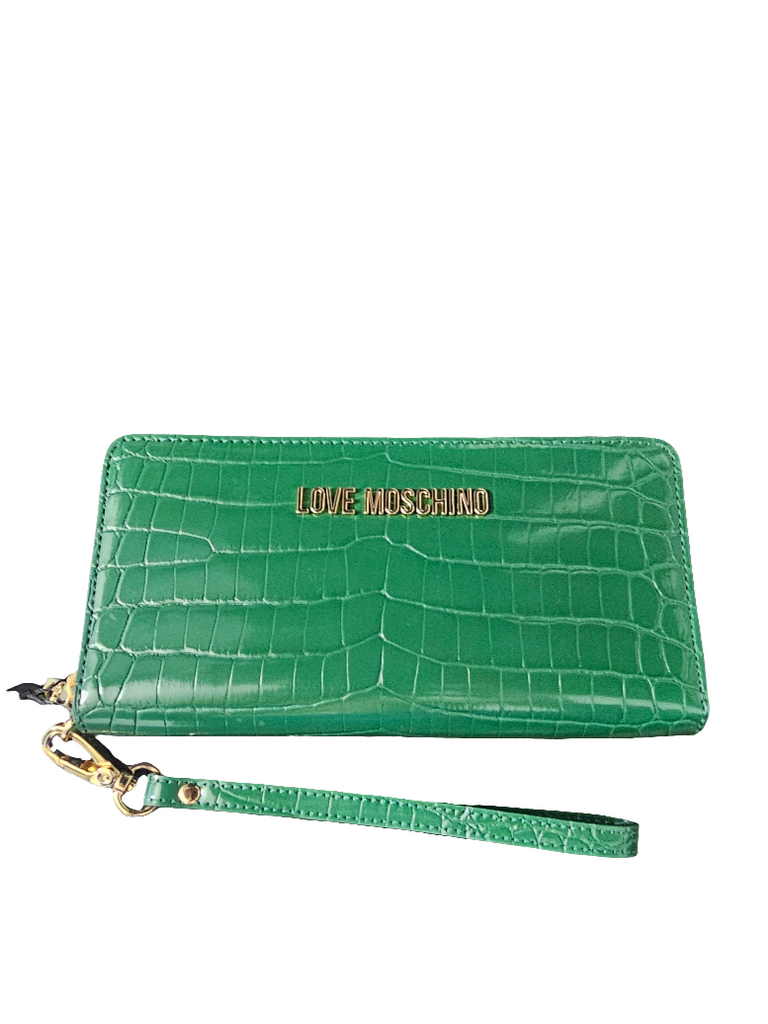 POTAFOGLIO GRANDE EFFETTO COCCODRILLO    LOVE MOSCHINO