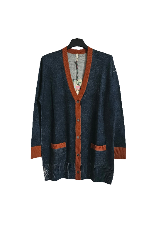 CARDIGAN V OVER ST. FALSO UNITO     JEI'S LETIZIA DENARO