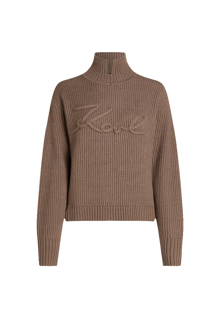 MAGLIONE KARL SIGNATURE SOUTACHE    KARL LAGERFELD