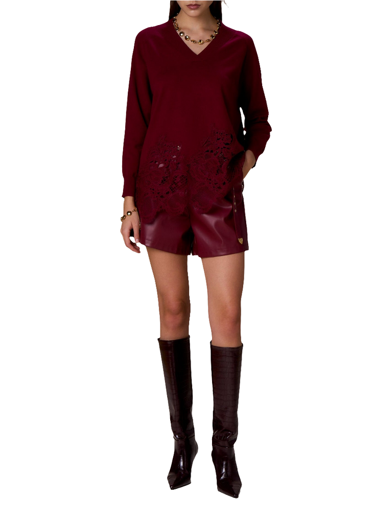 MAXI MAGLIA FONDO IN PIZZO     NOSECRETS