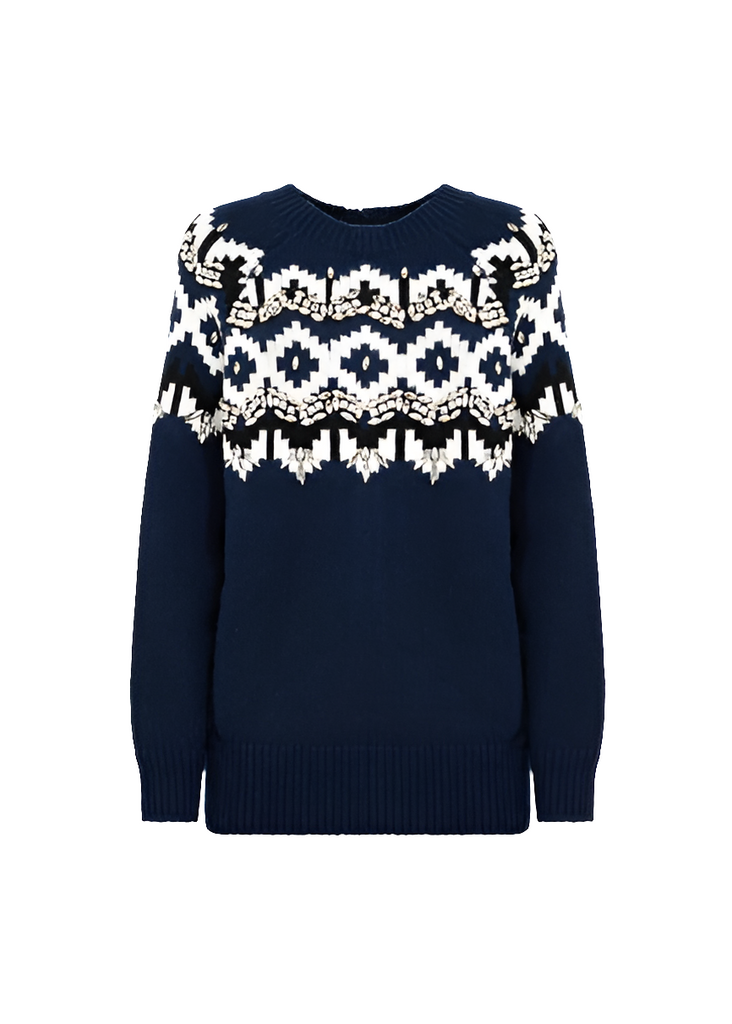 MAGLIA CARDIGAN CON GIOIELLO     BLUGIRL Blumarine
