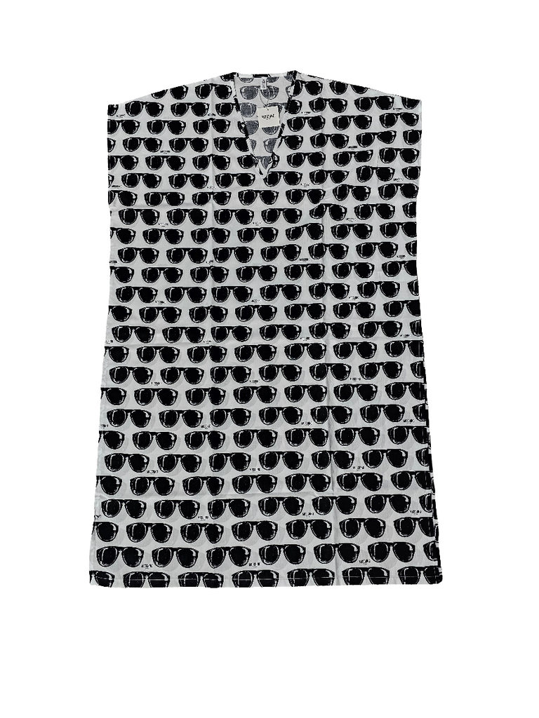 ABITO KAFTANO SUNGLASSES PRINT COTTON VOILE     MOSCHINO