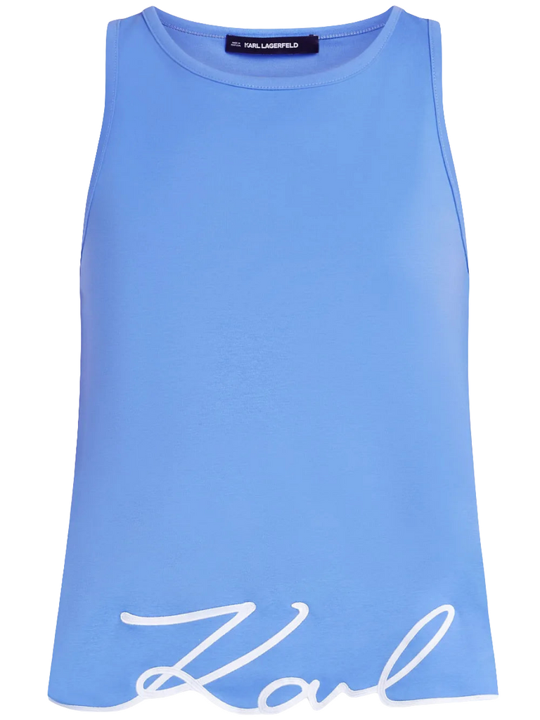 CANOTTA CON ORLO KARL SIGNATURE     KARL LAGERFELD