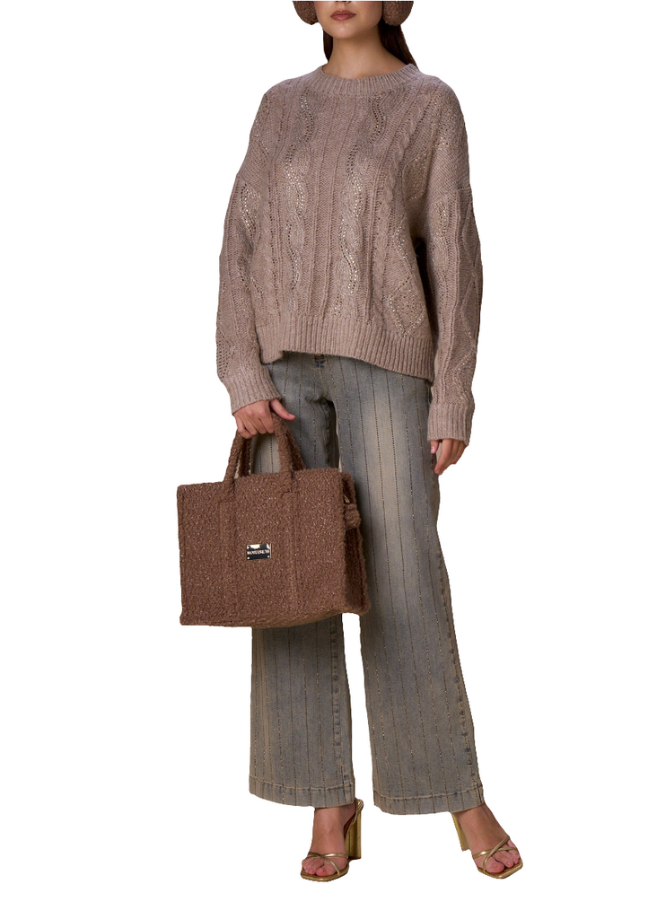 MAGLIA LUREX CON TRECCE     NOSECRETS