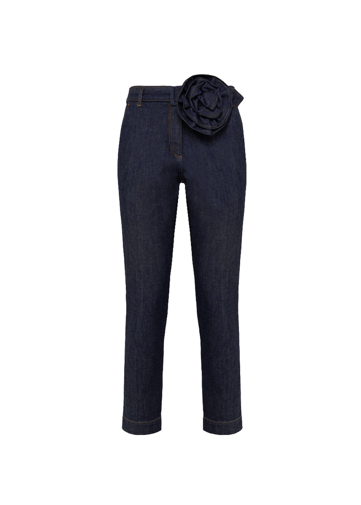 PANTALONE JEANS A SIGARETTA IN DENIM CON CINTURAE     BLUGIRL Blumarine