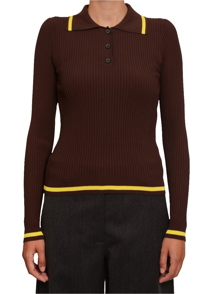 MAGLIA POLO IN VISCOSA STRETCH      MOSCHINO JEANS