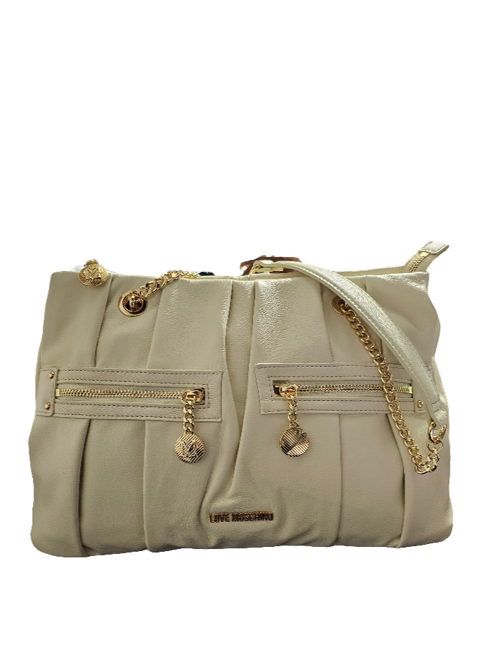 BORSA A SPALLA CON LOGO     LOVE MOSCHINO