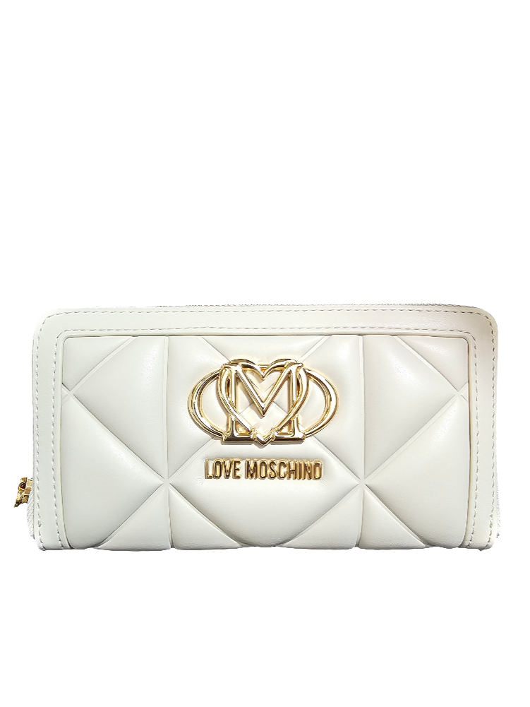 PORTAFOGLIO ZIP AROUND TRAPUNTATO     LOVE MOSCHINO