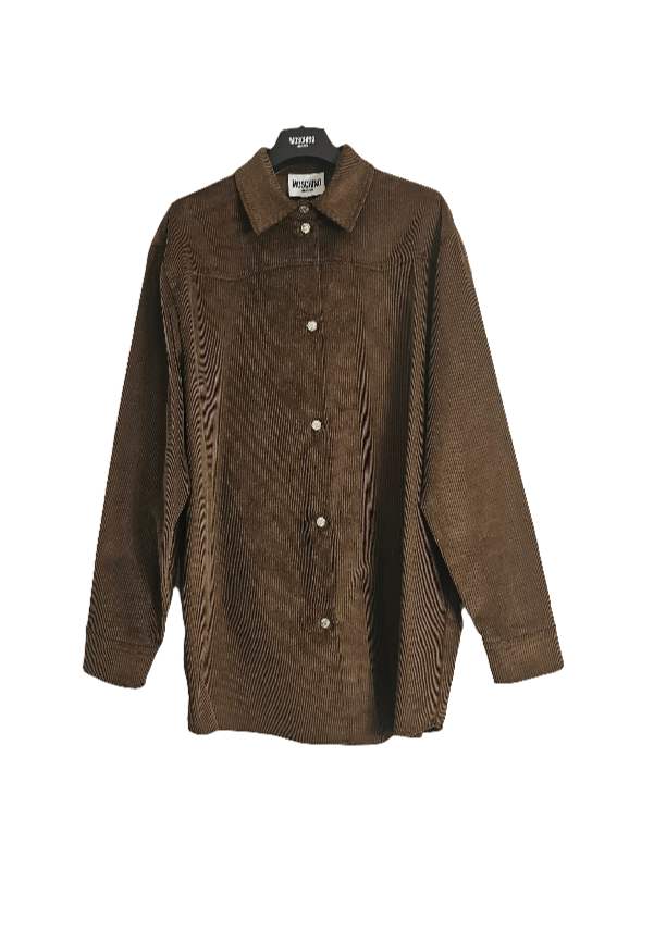 CAMICIA VELLUTO A COSTE     MOSCHINO JEANS
