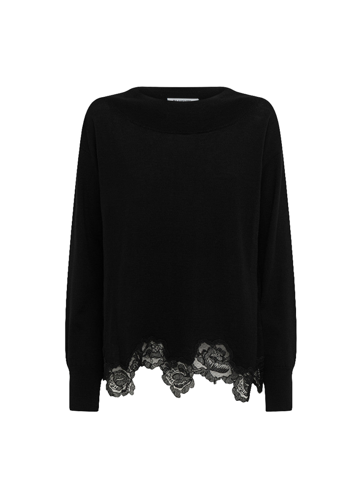 MAGLIA MERINO CON PZZO IN LANA     BLUGIRL Blumarine