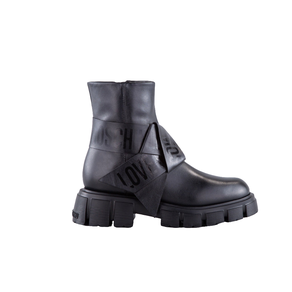 STIVALI DONNA CON LOGO IN NAPPINE    LOVE MOSCHINO