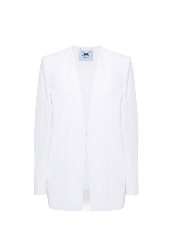 GIACCA BLAZER OVER IN MISTO LINO     BLUGIRL Blumarine