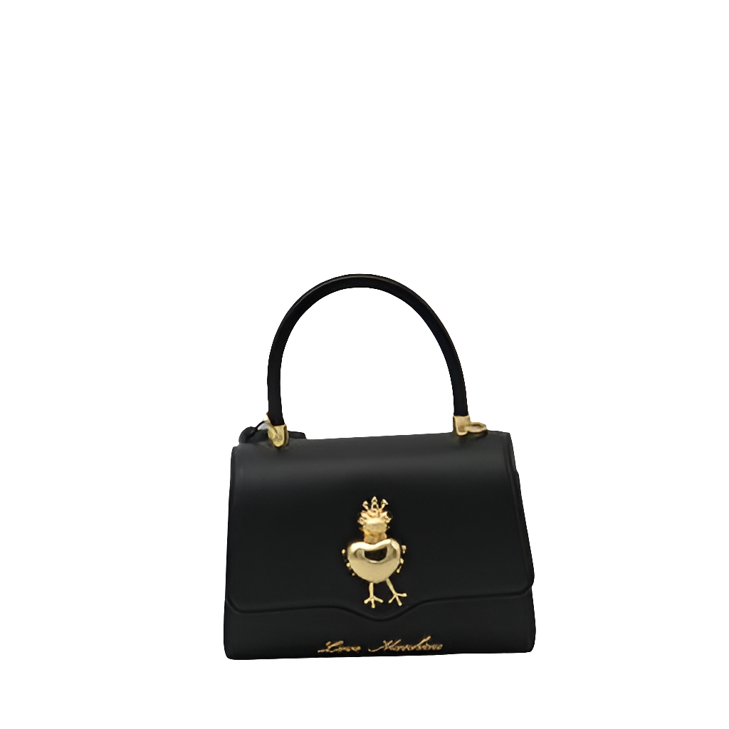 BORSA A TRACOLLA CON LOGO RANA    LOVE MOSCHINO