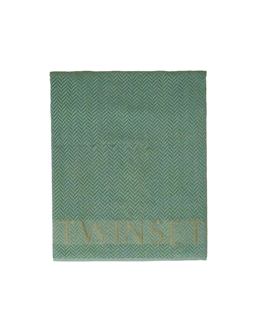 TELO MARE IN SPUGNA CON LOGO JACQUARD TWINSET