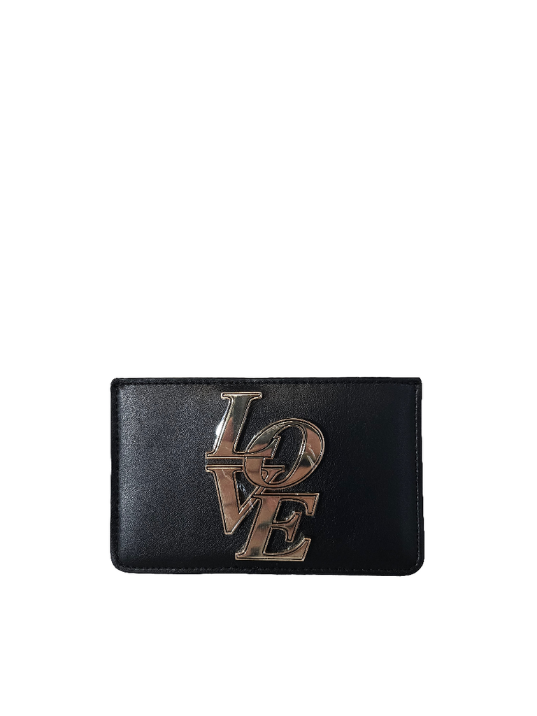 PORTACARTE CON STAMPA LOGO     LOVE MOSCHINO