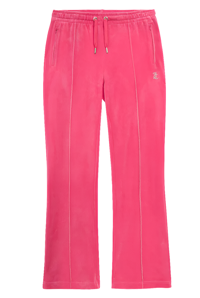 PANTALONI TUTA IN VELOUR ROSA SCURO CON DIAMANTE    JUICY COUTURE