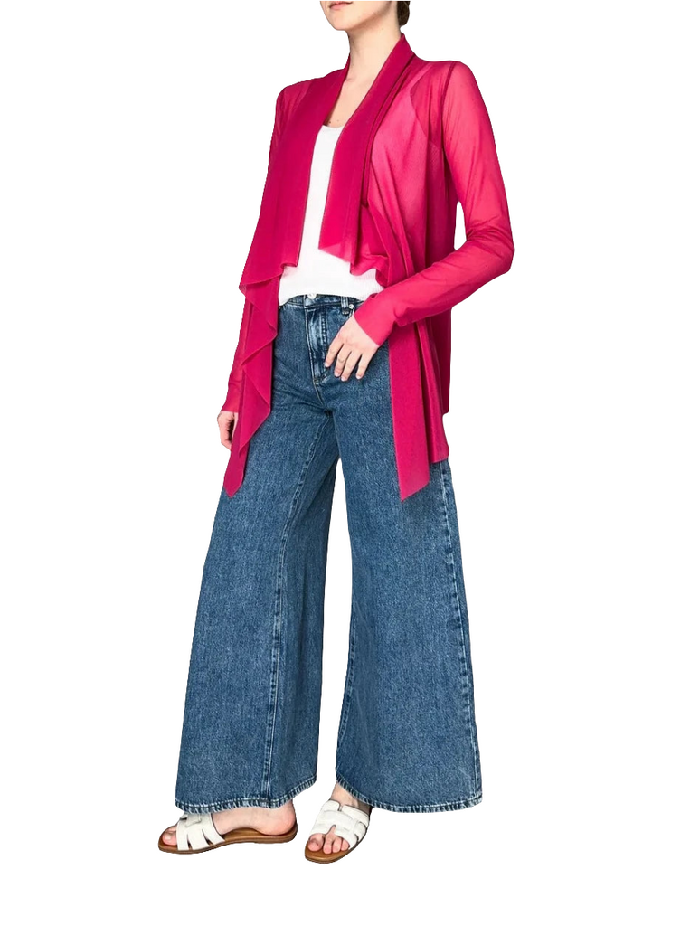 CARDIGAN IN TULLE A CASCATA   FUZZI