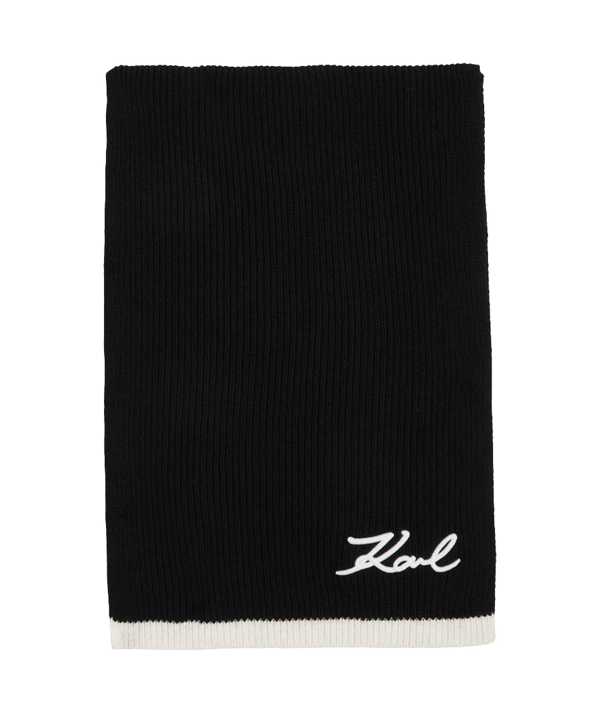 SCIARPA K/SIGNATURE A MAGLIA    KARL LAGERFELD