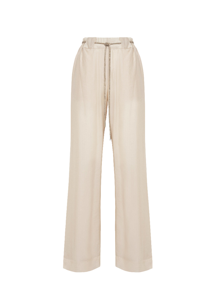 PANTALONI A PALAZZO IN TENCEL     BLUGIRL Blumarine