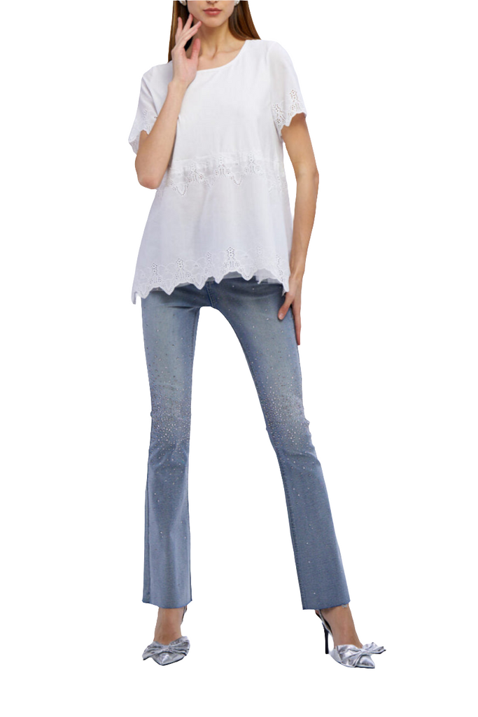 T-SHIRT RICAMI SANGALLO     NOSECRETS