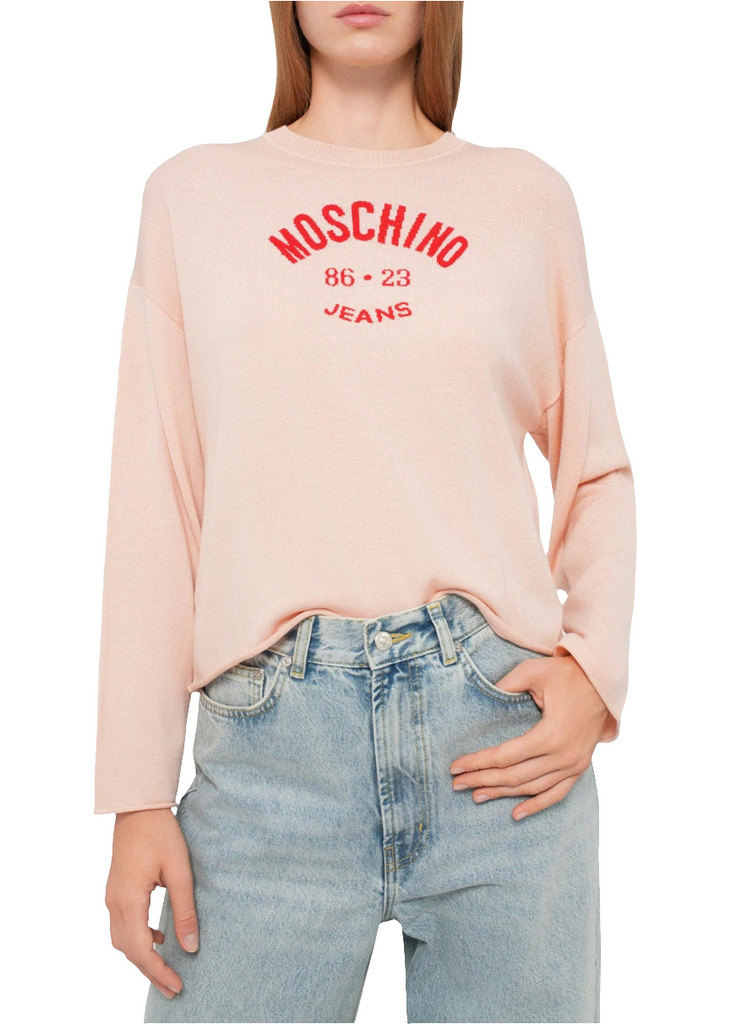 Maglia Pura Lana Extrafine Girocollo MOSCHINO JEANS Michela Bini