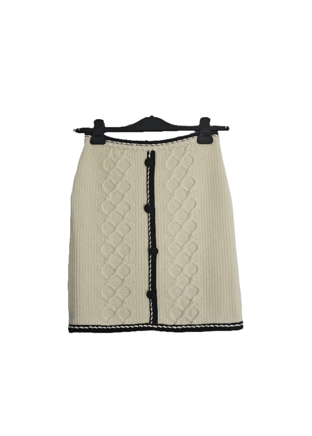 GONNA MAGLIA MOTIVO TRECCE     BLUGIRL Blumarine