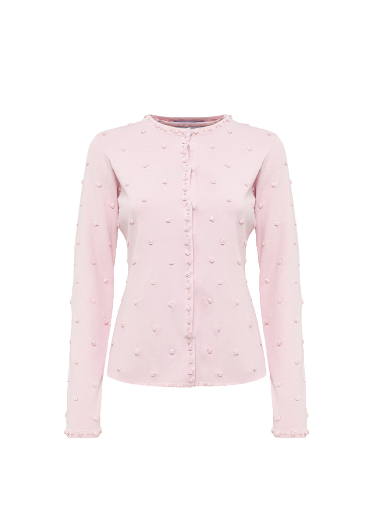 CARDIGAN E TOP CON RICAMO ROSE E CORALLINI     BLUGIRL Blumarine