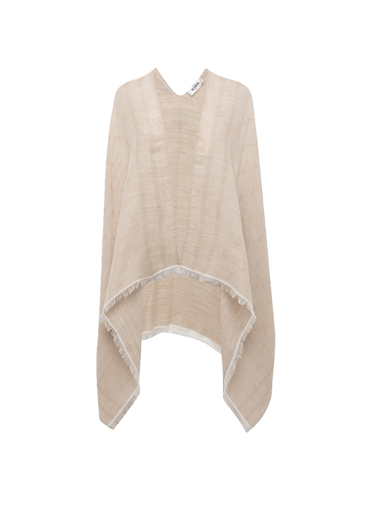 PONCHO IN MAGLIA CON LOGO     BLUGIRL Blumarine