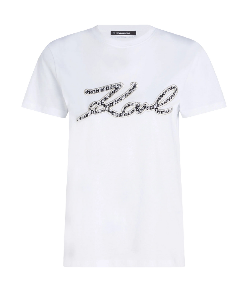 T-SHIRT KARL SIGNATURE BOUCLE'    KARL LAGERFELD