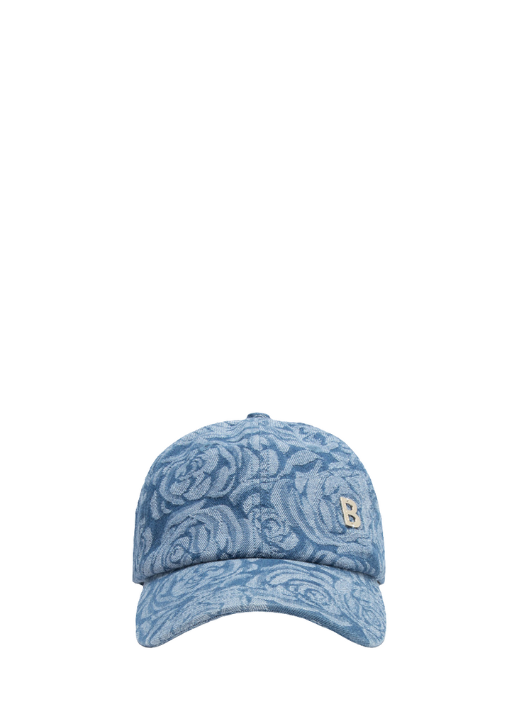 CAPPELLO DA BASEBALL IN DENIM A ROSE     BLUGIRL Blumarine