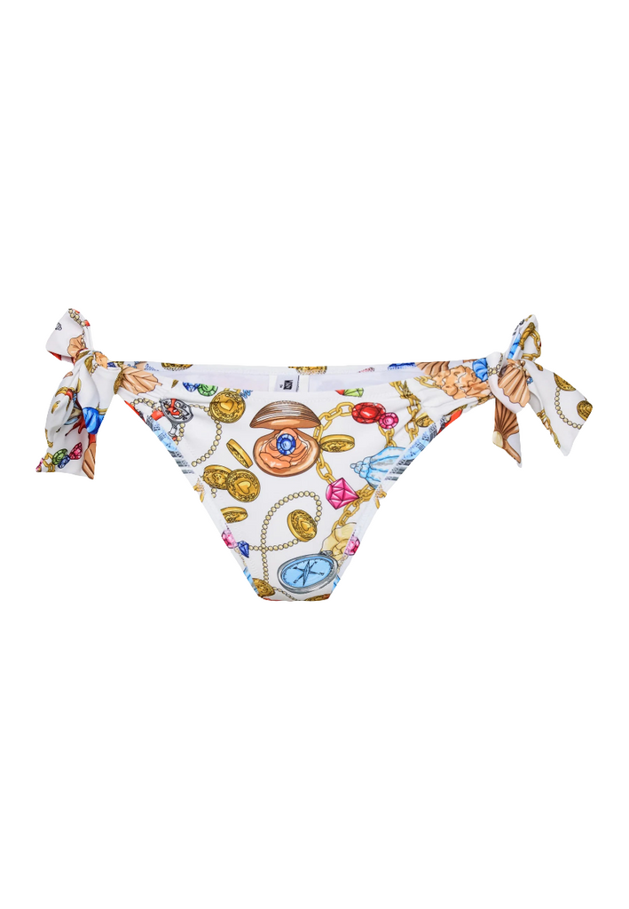 SLIP BIKINI CON STAMPA MARINE   MOSCHINO UNDERWEAR.